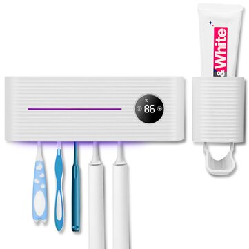 MECO UV  Handfree Toothbrush Holder Automatic Toothpaste Dispenser Set  W3 